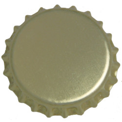 100 dopjes goudkleurig, diameter 29 mm, voor Champagne flessen