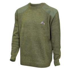 Pull Chasse chiné col rond
