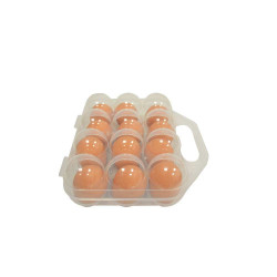 Doorzichtig plastic eierdoosje 12 eieren