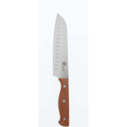 Couteau santoku 17.6 cm avec manche bois
