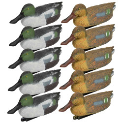 Pack 10 appelants souchets moussés – 5 mâles et 5 femelles pour la chasse au gibier d’eau