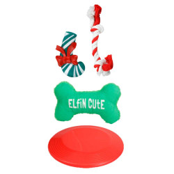 Lot 4 Jouets Noël Chien...