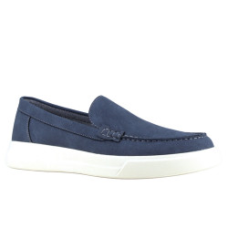 Mocassins bleus textile...