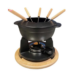 Service à fondue noir mat...