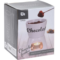 Chocoladefondue porselein...