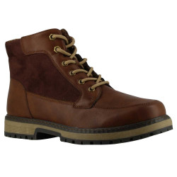 Bruine veterschoenen PU...